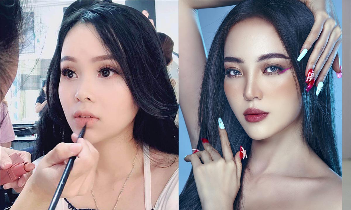 My Lê ấn tượng khi trang điểm lấy cảm hứng từ đại dương