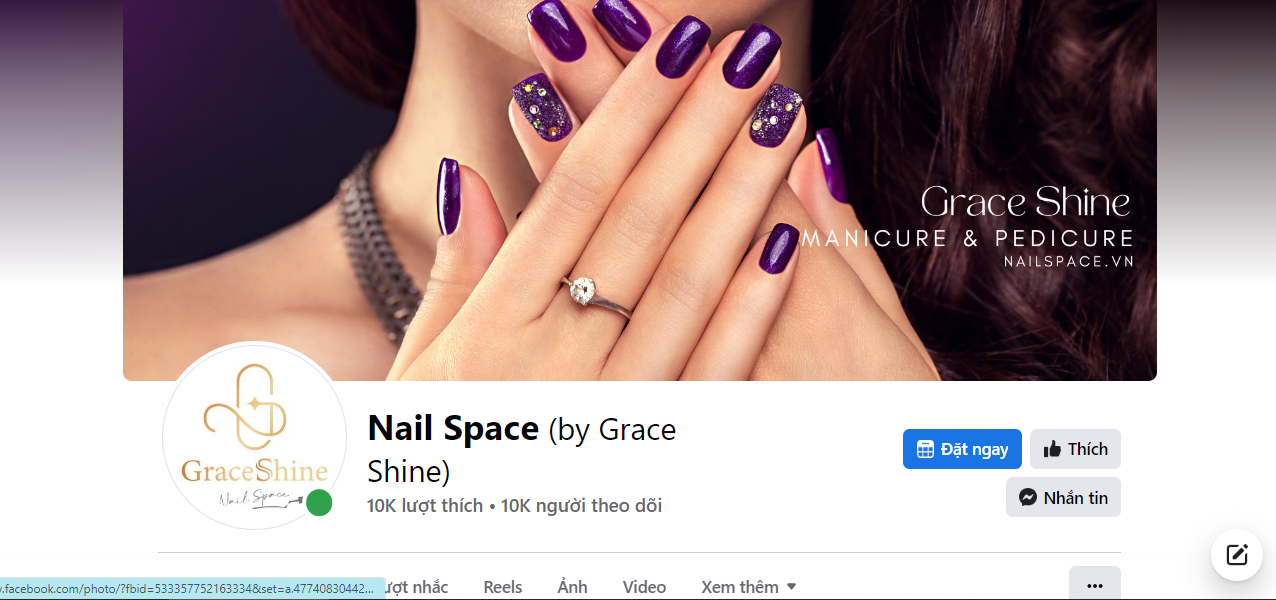 Fanpage Cửa hàng Nail Space