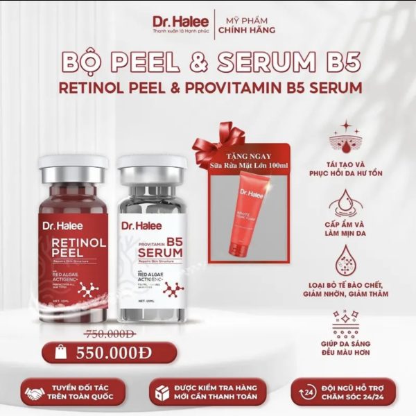 Bộ Peel & Serum B5 Lựu Đỏ